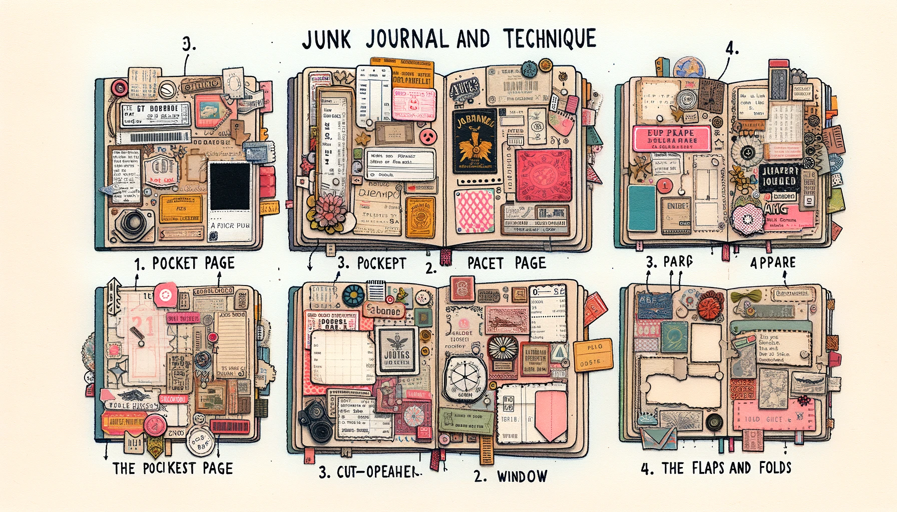 Part 2: The Art and Craft of Junk Journaling - Page Ideas and Techniques